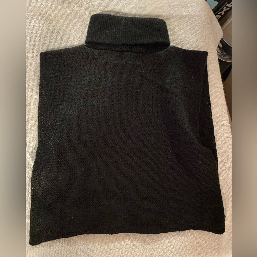 Black Acrylic Turtleneck Dickie